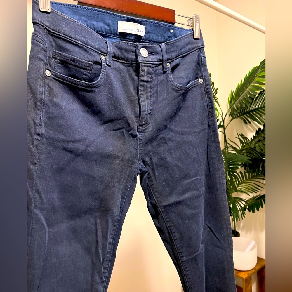 Loft Navy Blue Skinny Jeans